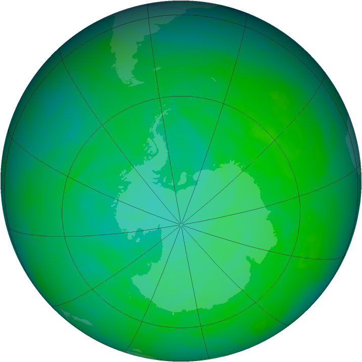 Ozone Map 1991-12-10
